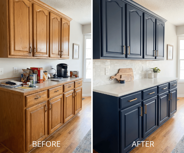 cabinet painting makeover