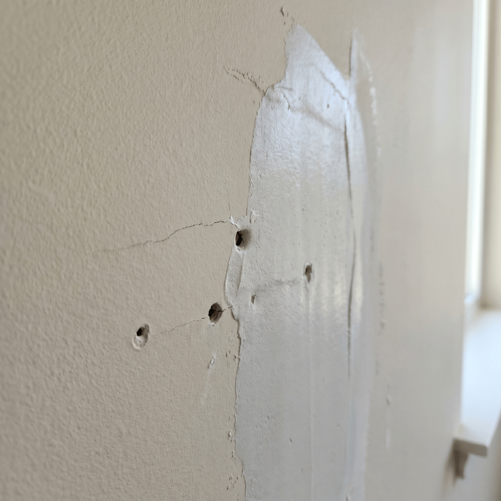 damaged drywall