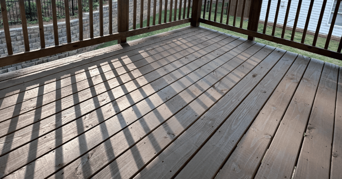 stained deck in georgia